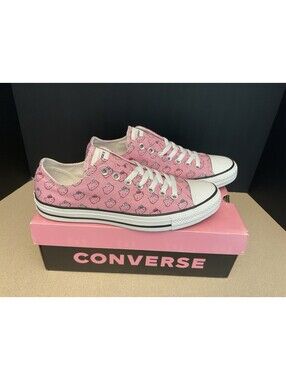 New! Womens Converse All Star x Hello Kitty CTAS OX Prism Pink Shoes. Size 11.